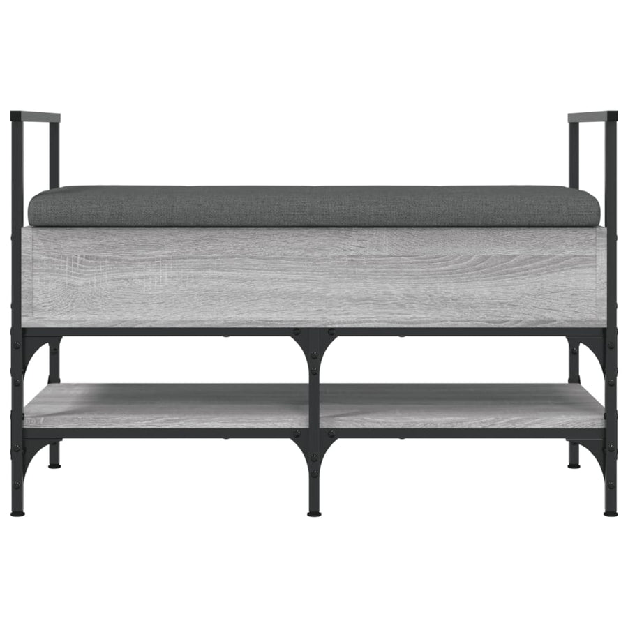 Schoenenbank 85,5X42X57,5 Cm Bewerkt Hout Grijs sonoma