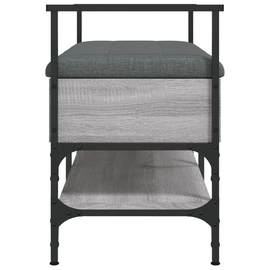 Schoenenbank 85,5X42X57,5 Cm Bewerkt Hout Grijs sonoma