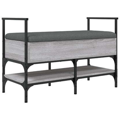 Schoenenbank 85,5X42X57,5 Cm Bewerkt Hout Grijs sonoma