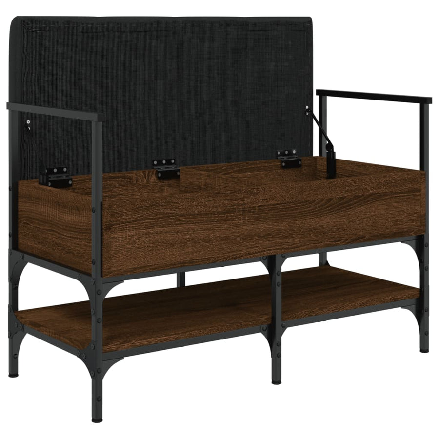 Schoenenbank 85,5X42X57,5 Cm Bewerkt Hout Bruineikenkleurig bruin eikenkleur
