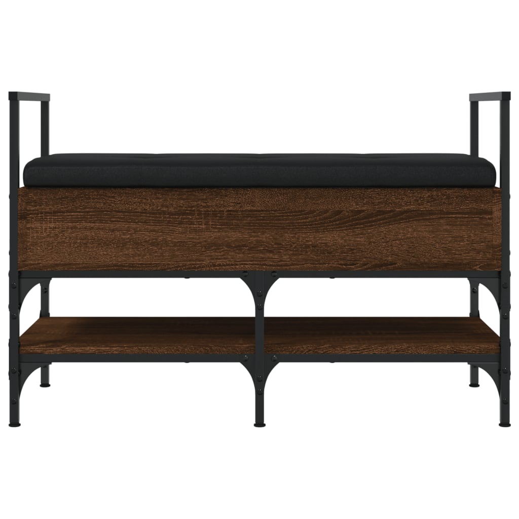 Schoenenbank 85,5X42X57,5 Cm Bewerkt Hout Bruineikenkleurig bruin eikenkleur