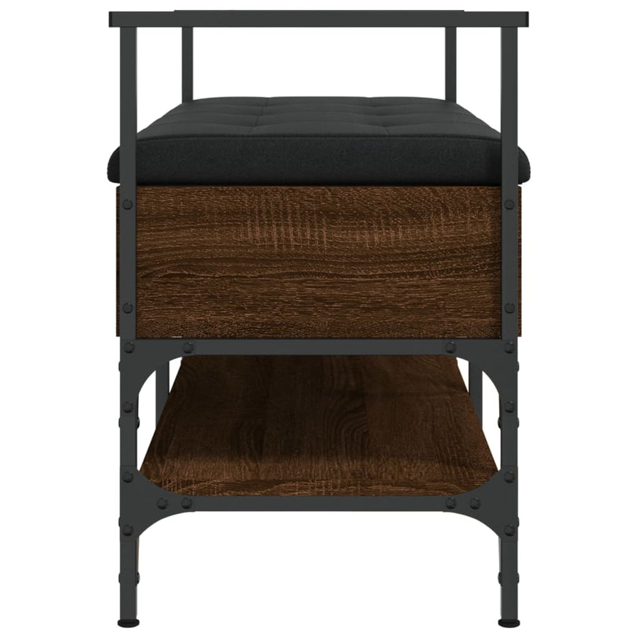 Schoenenbank 85,5X42X57,5 Cm Bewerkt Hout Bruineikenkleurig bruin eikenkleur