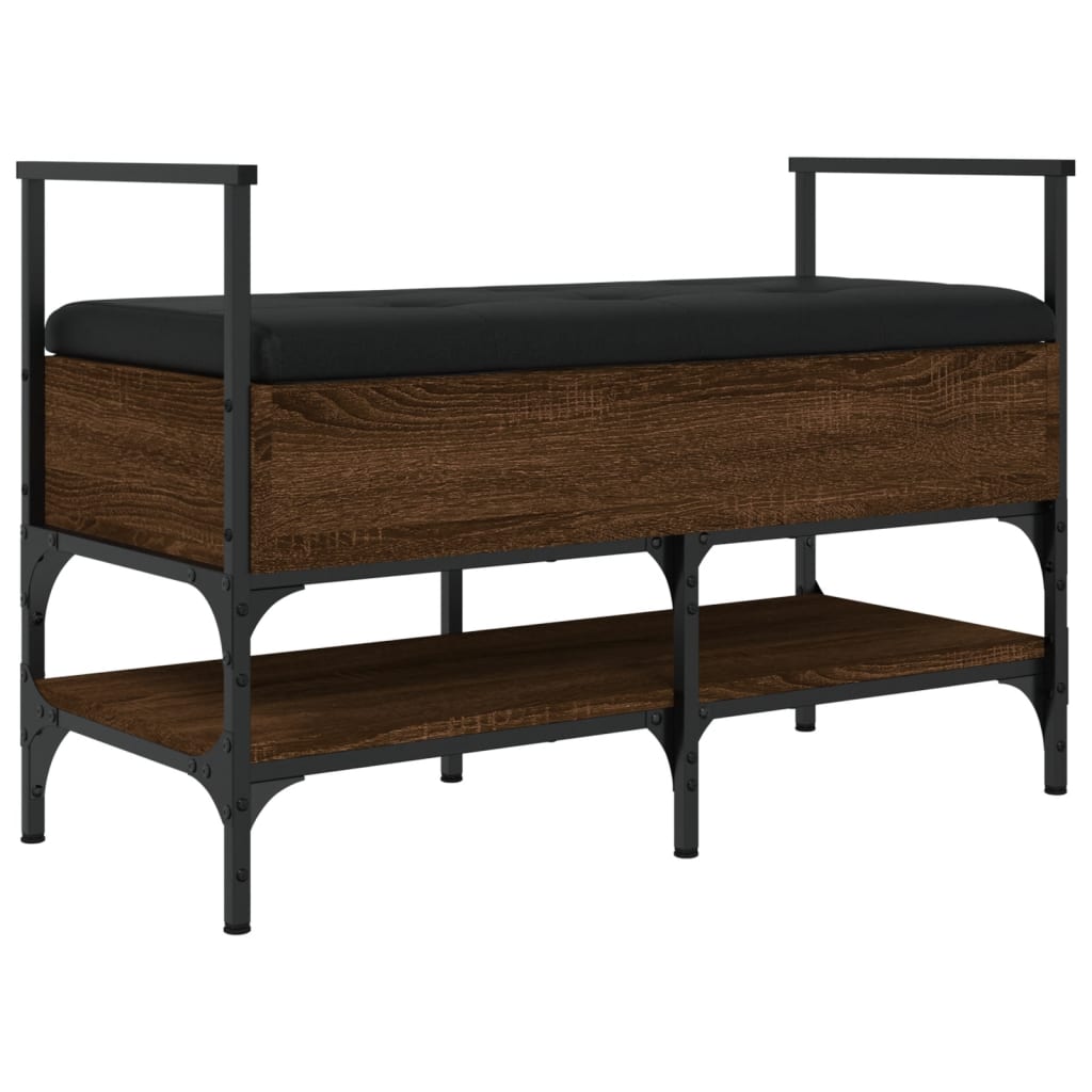 Schoenenbank 85,5X42X57,5 Cm Bewerkt Hout Bruineikenkleurig bruin eikenkleur
