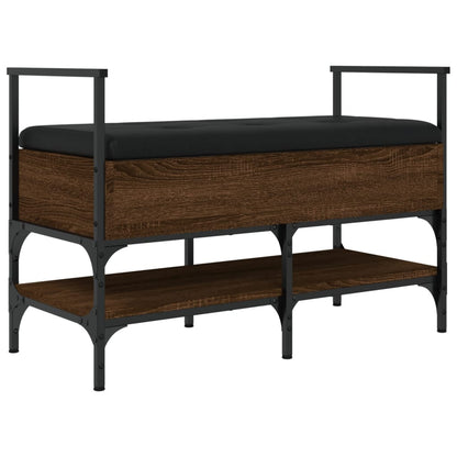 Schoenenbank 85,5X42X57,5 Cm Bewerkt Hout Bruineikenkleurig bruin eikenkleur