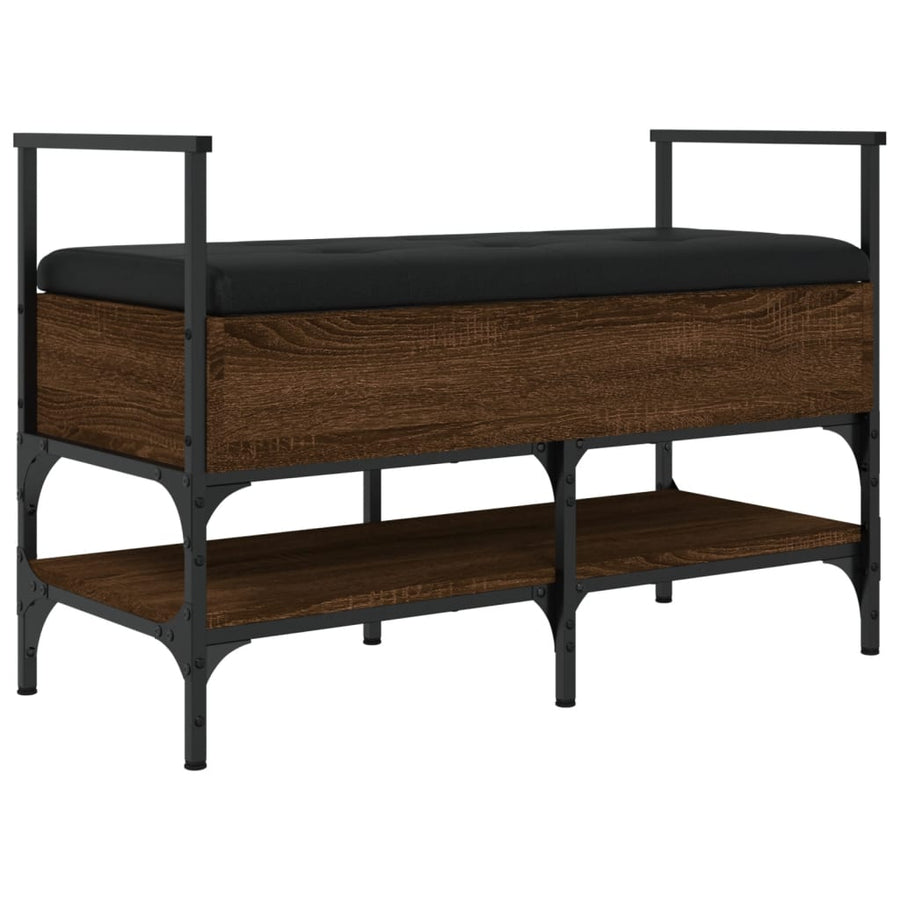 Schoenenbank 85,5X42X57,5 Cm Bewerkt Hout Bruineikenkleurig bruin eikenkleur