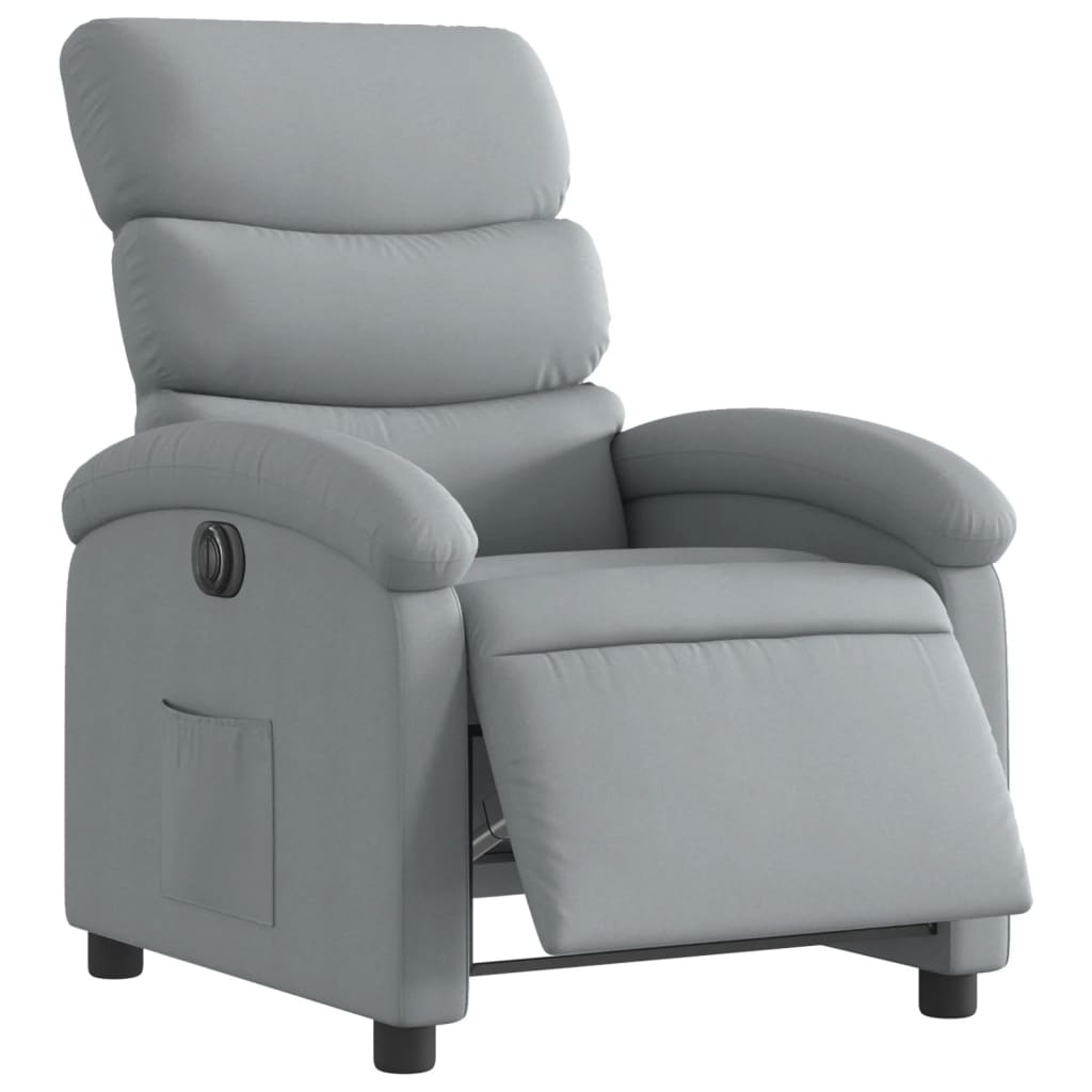 Fauteuil Stof Lichtgrijs Nee Elektrisch verstelbaar