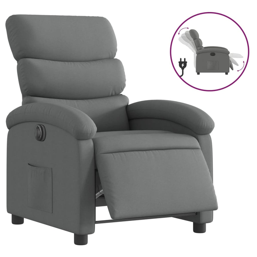 Fauteuil Stof Donkergrijs Nee Elektrisch verstelbaar