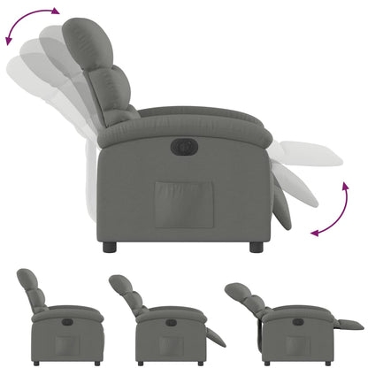 Fauteuil Stof Donkergrijs Nee Elektrisch verstelbaar