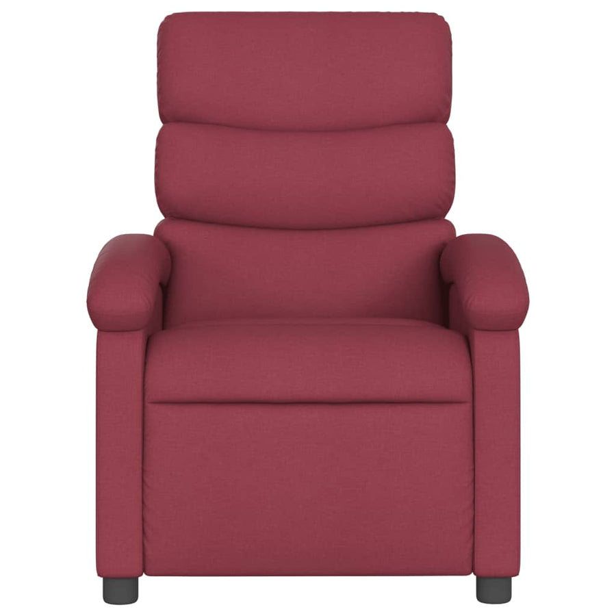 Fauteuil Verstelbaar Elektrisch Stof Wijnrood Nee Elektrisch verstelbaar