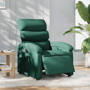 Fauteuil elektrisch verstelbaar donkergroen stof
