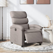 Fauteuil elektrisch verstelbaar stof taupe 70x92x99.5 cm