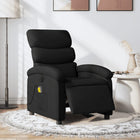 Massage chair electrically adjustable black fabric