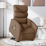 Sta-op massagestoel stof bruin