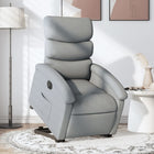 Electric Recliner Chair, Fabric Light Grey