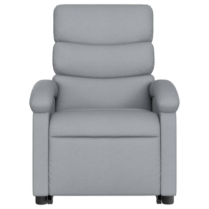 Sta-Op-Massagestoel Stof Lichtgrijs Ja Elektrisch verstelbaar