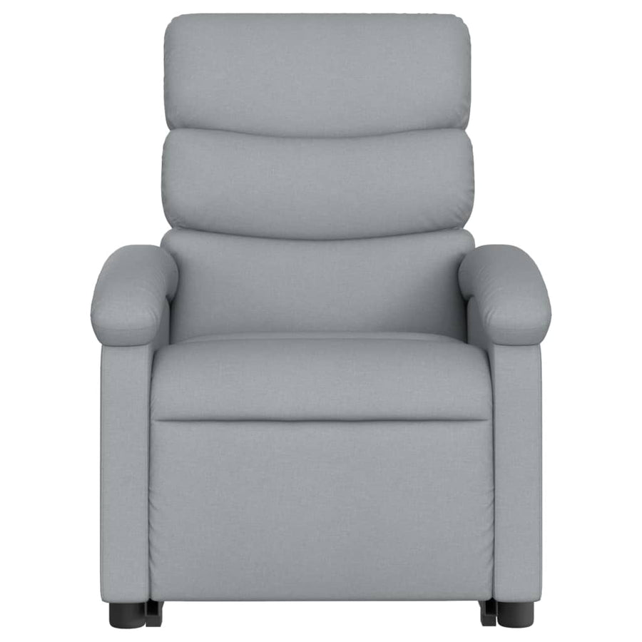 Sta-Op-Massagestoel Stof Lichtgrijs Ja Elektrisch verstelbaar