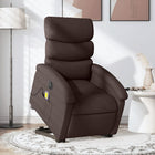 Electric recliner massage chair fabric dark brown