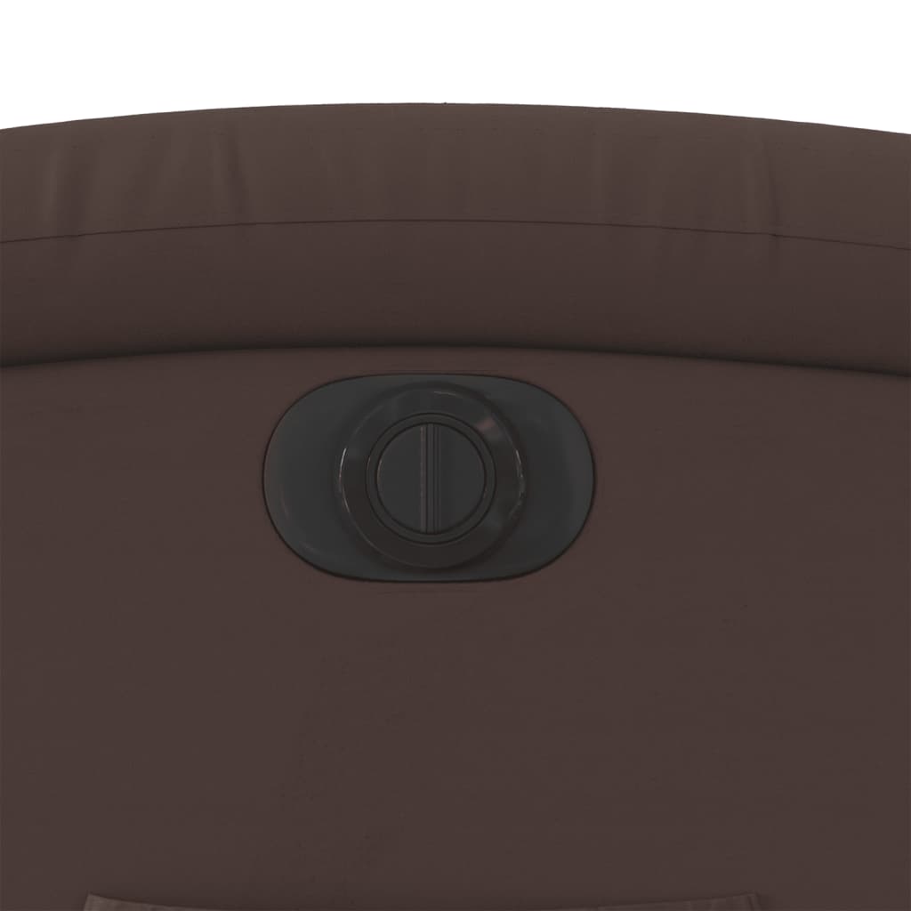 Fauteuil Verstelbaar Elektrisch Kunstleer Bruin Nee Elektrisch verstelbaar