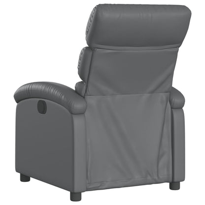 Fauteuil Verstelbaar Elektrisch Kunstleer Grijs Nee Elektrisch verstelbaar