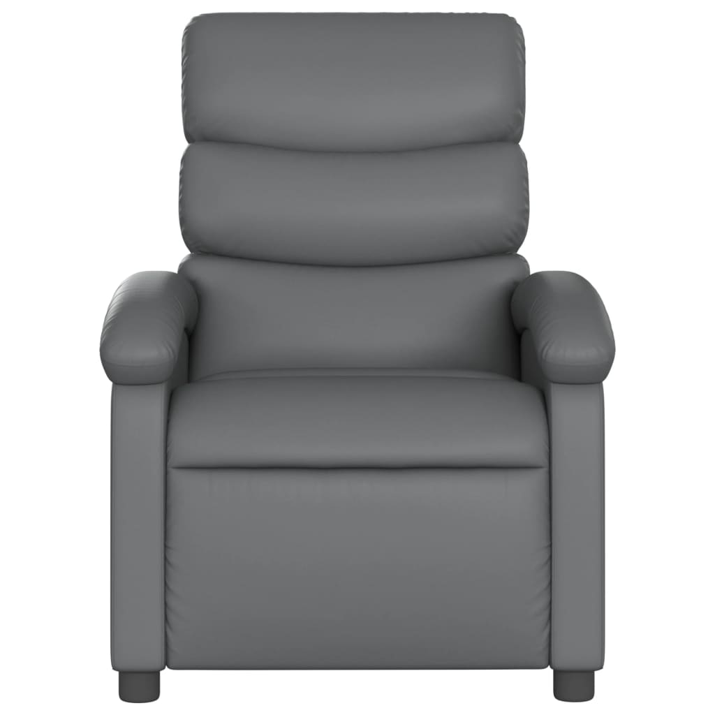 Fauteuil Verstelbaar Elektrisch Kunstleer Grijs Nee Elektrisch verstelbaar