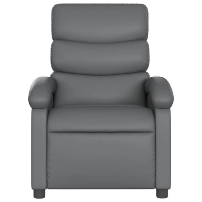 Fauteuil Verstelbaar Elektrisch Kunstleer Grijs Nee Elektrisch verstelbaar