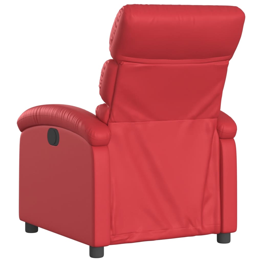Fauteuil Verstelbaar Elektrisch Kunstleer Rood Nee Elektrisch verstelbaar