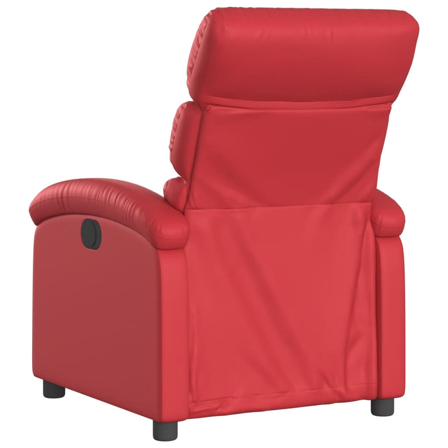 Fauteuil Verstelbaar Elektrisch Kunstleer Rood Nee Elektrisch verstelbaar