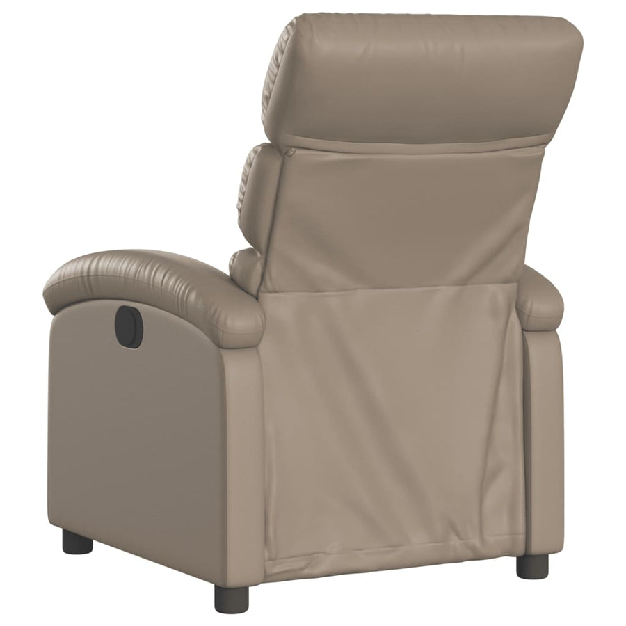 Fauteuil Verstelbaar Elektrisch Kunstleer Kleurig Cappuccino Nee Elektrisch verstelbaar
