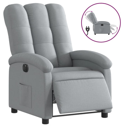 Fauteuil Stof Lichtgrijs Nee Elektrisch verstelbaar