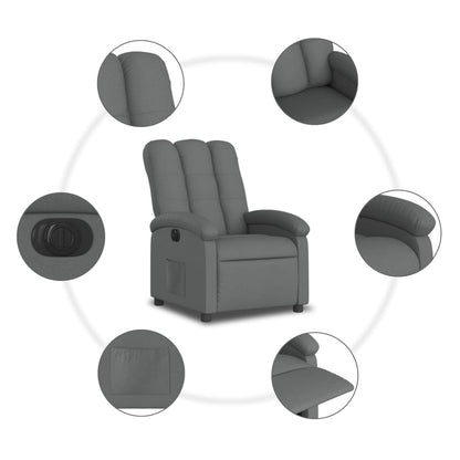 Fauteuil Stof Donkergrijs Nee Elektrisch verstelbaar