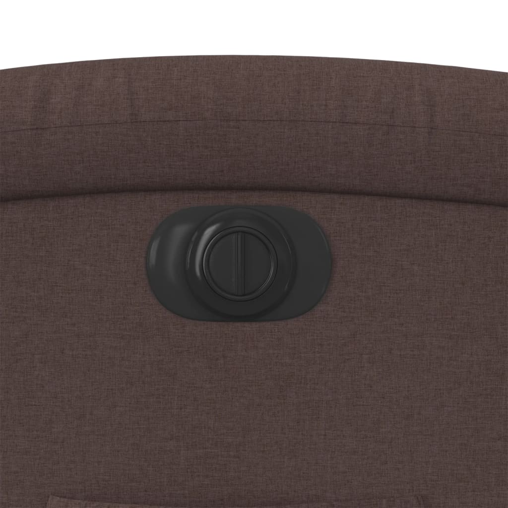 Fauteuil Verstelbaar Elektrisch Stof Donkerbruin Nee Elektrisch verstelbaar