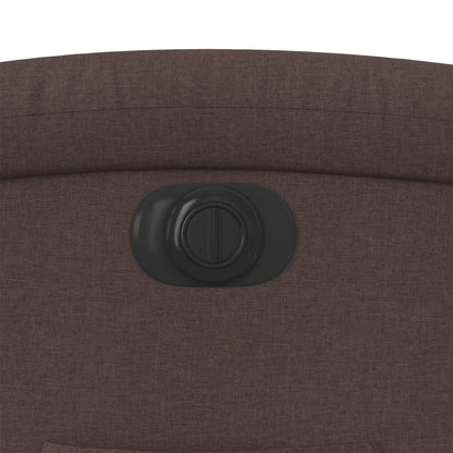 Fauteuil Verstelbaar Elektrisch Stof Donkerbruin Nee Elektrisch verstelbaar