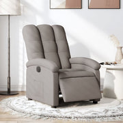 Fauteuil elektrisch verstelbaar stof taupe