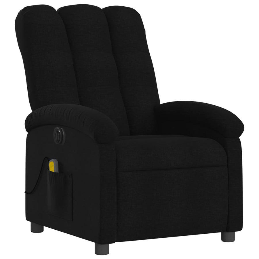 Massagestoel Stof Zwart Ja Elektrisch verstelbaar