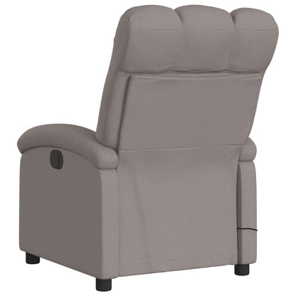 Massagestoel Stof Taupe Ja Elektrisch verstelbaar
