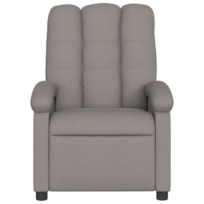 Massagestoel Stof Taupe Ja Elektrisch verstelbaar