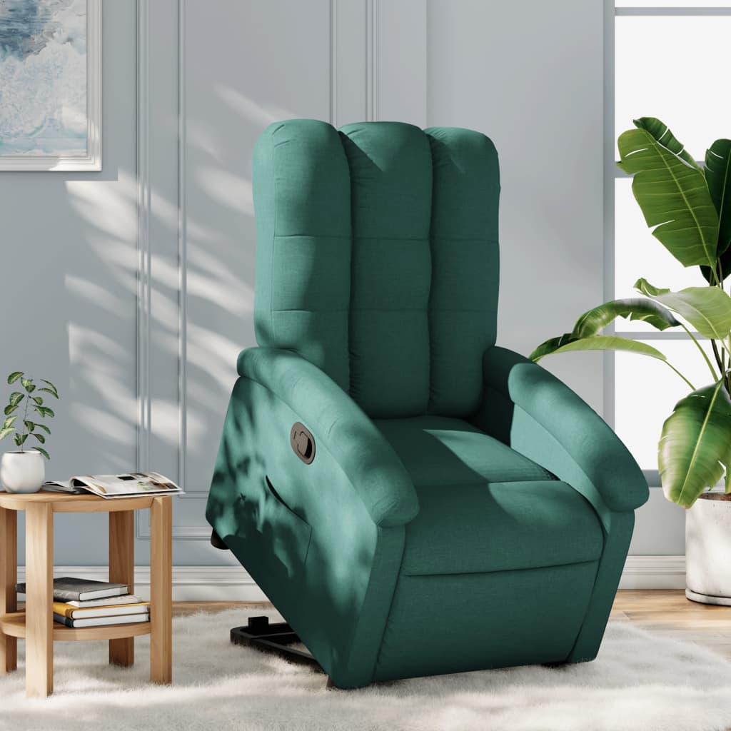 Sta-Op-Stoel Verstelbaar Stof Donkergroen Nee Handmatig verstelbaar