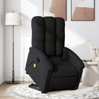 Sta-op massagestoel verstelbaar stof zwart 70x93x101 cm