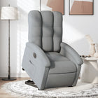 Electric Recliner Chair, Fabric Light Grey