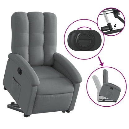 Sta-Op-Stoel Stof Donkergrijs Nee Elektrisch verstelbaar