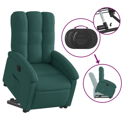 Sta-Op-Stoel Elektrisch Stof Donkergroen Nee Elektrisch verstelbaar