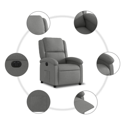 Fauteuil Stof Donkergrijs Nee Elektrisch verstelbaar