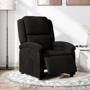 Fauteuil elektrisch verstelbaar stof zwart