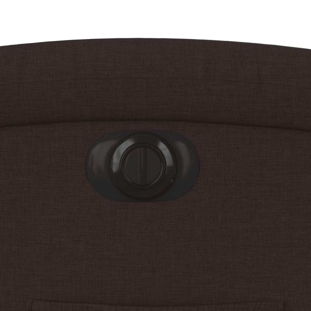 Fauteuil Verstelbaar Elektrisch Stof Donkerbruin 1 Nee Elektrisch verstelbaar