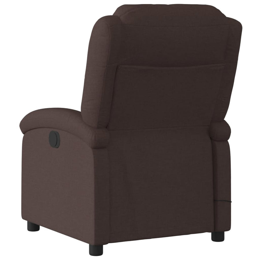 Massagestoel Stof Donkerbruin