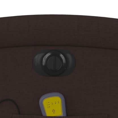 Massagestoel Stof Donkerbruin