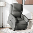 Recliner adjustable fabric dark grey