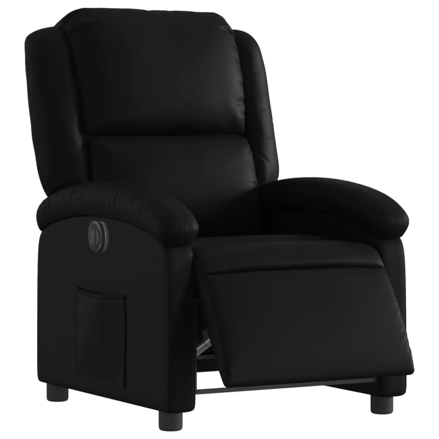 Fauteuil Kunstleer Zwart Nee Elektrisch verstelbaar