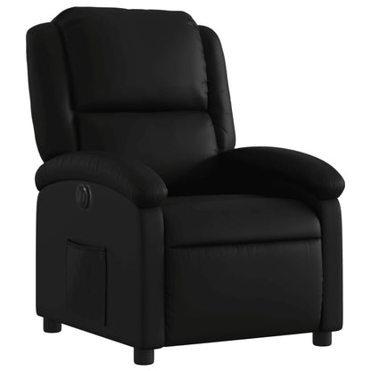 Fauteuil Kunstleer Zwart Nee Elektrisch verstelbaar
