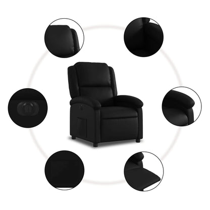 Fauteuil Kunstleer Zwart Nee Elektrisch verstelbaar